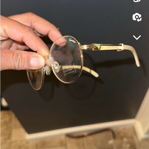 Cartier glasses gold plated